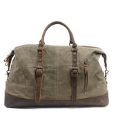 Sac de Voyage à Bandoulière Rétro en Toile Homme